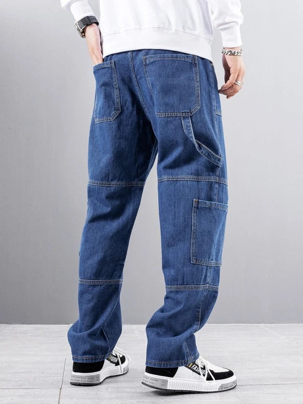 New Mens Denim And Dye Cargo Combat Work Cheap Pants Jeans Trousers Waist  Sizes | eBay